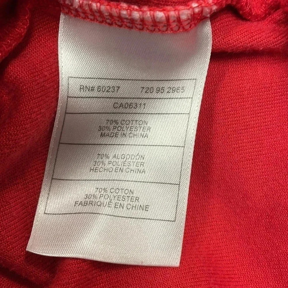 Puma Red Velvet Full Zip Sweater  Size 5 - Picture 7 of 7